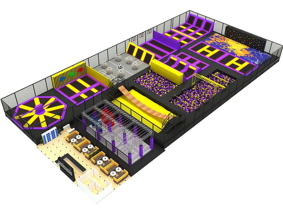 Trampoline Dodge Ball Indoor Trampoline Gym