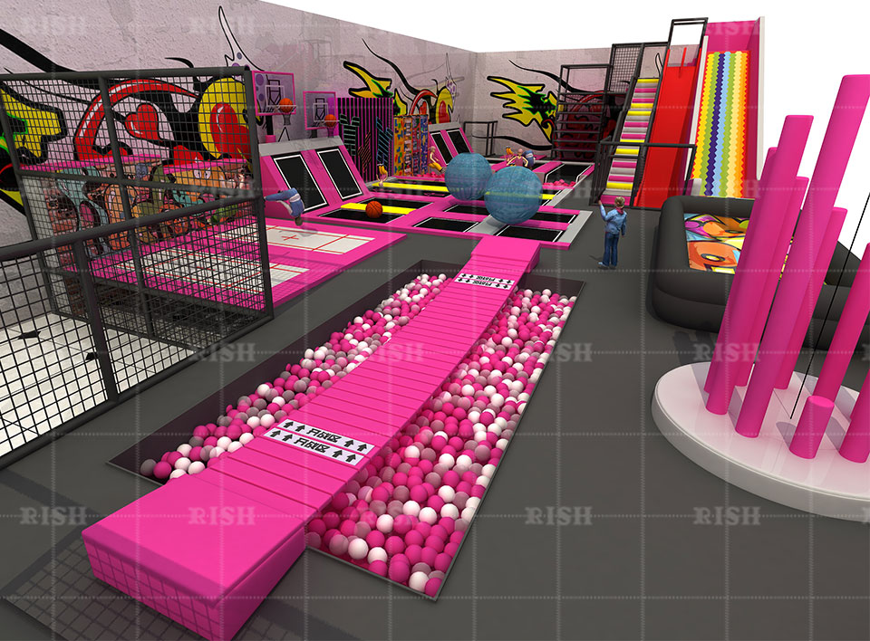 Extreme Trampoline Park Indoor Adverture Play Equipment