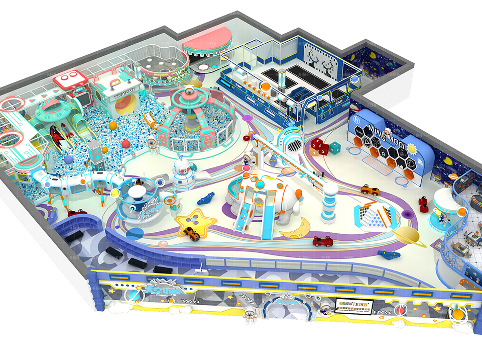 Indoor Playground Area Extreme Trampoline Park