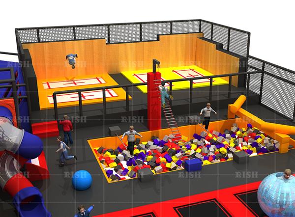 Trampoline Gym Indoor Playground Sets For Sale