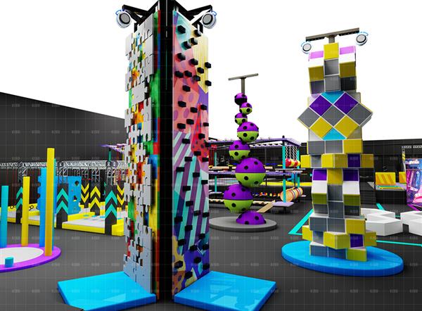Rope Adventure Park Ninja Warrior Big Air Trampoline