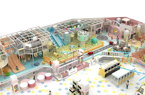 Large Indoor Play Structure Mini Trampoline Park Supplier